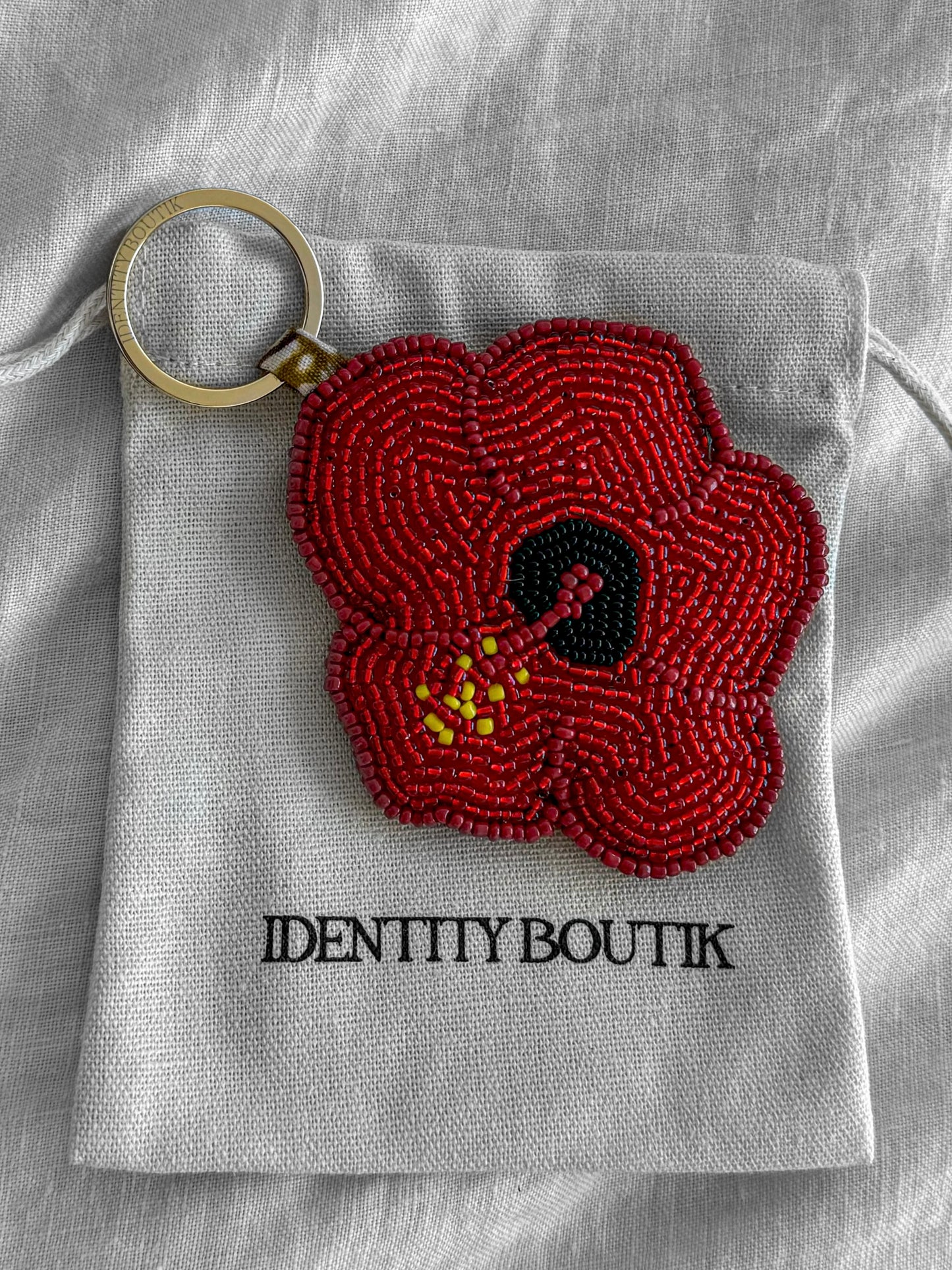 Hibiscus Keychain