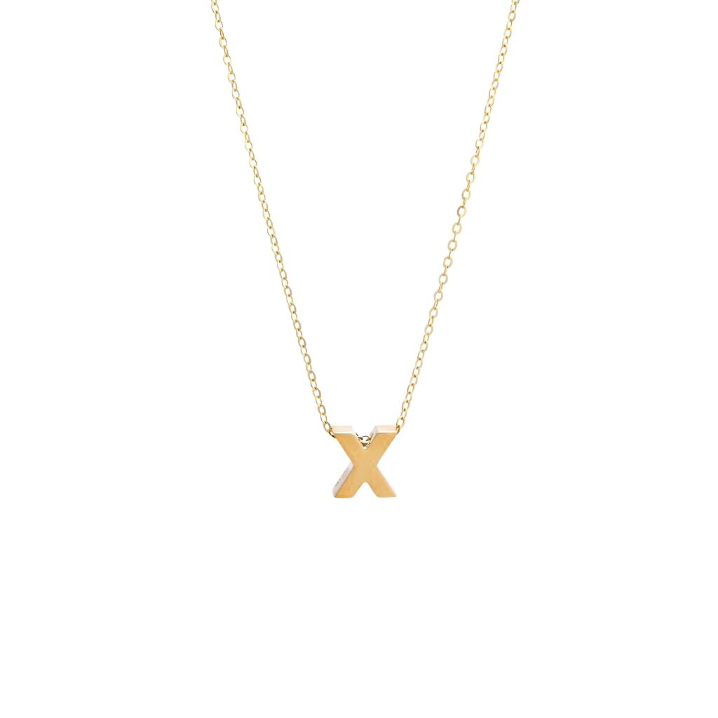 14k Gold Initial Necklace