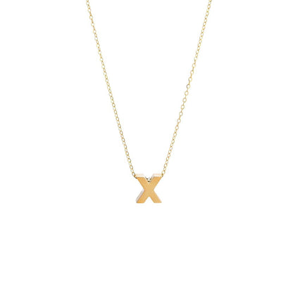 14k Gold Initial Necklace