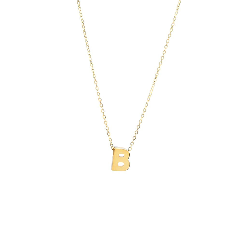 14k Gold Initial Necklace