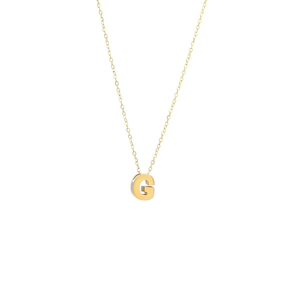 14k Gold Initial Necklace