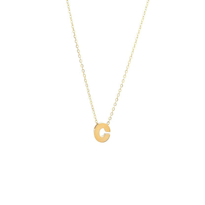 14k Gold Initial Necklace