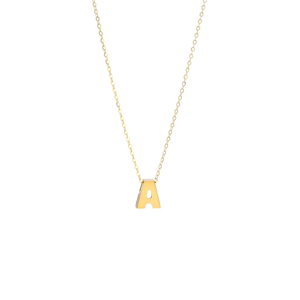 14k Gold Initial Necklace