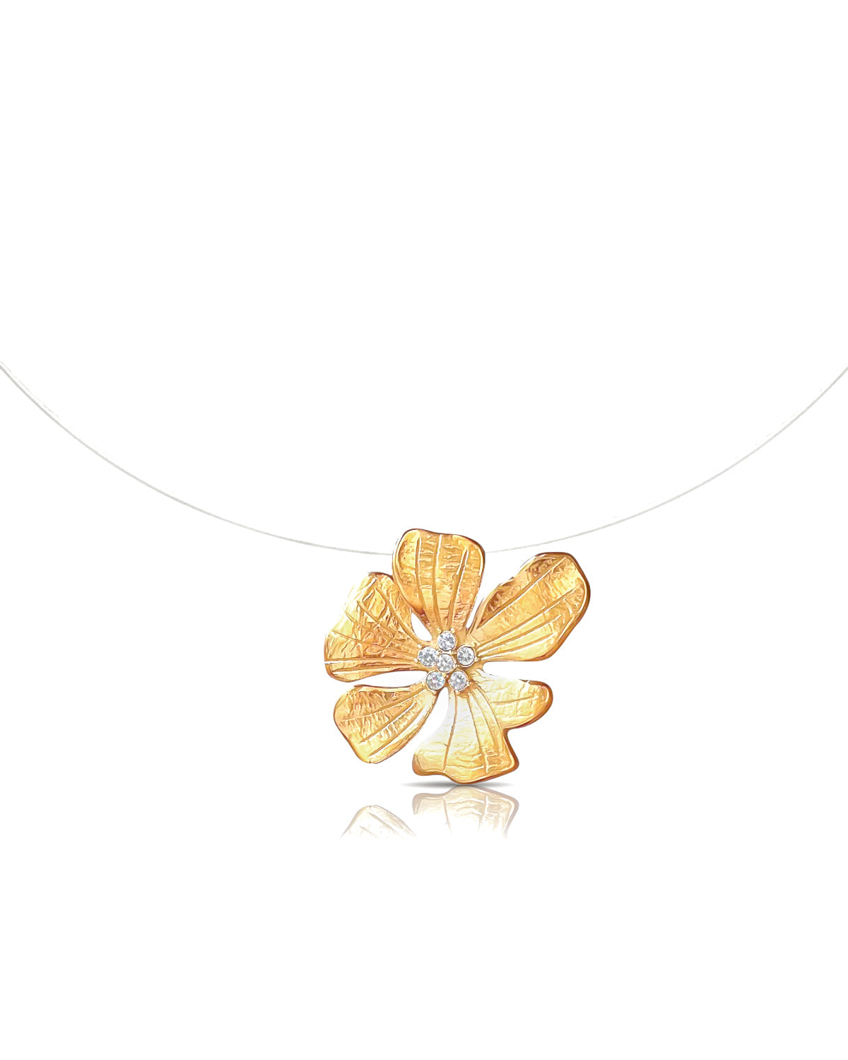 Floating Hibiscus Necklace