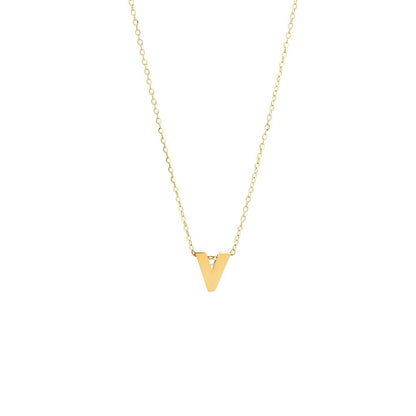 14k Gold Initial Necklace