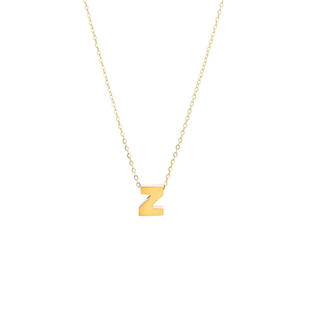 14k Gold Initial Necklace