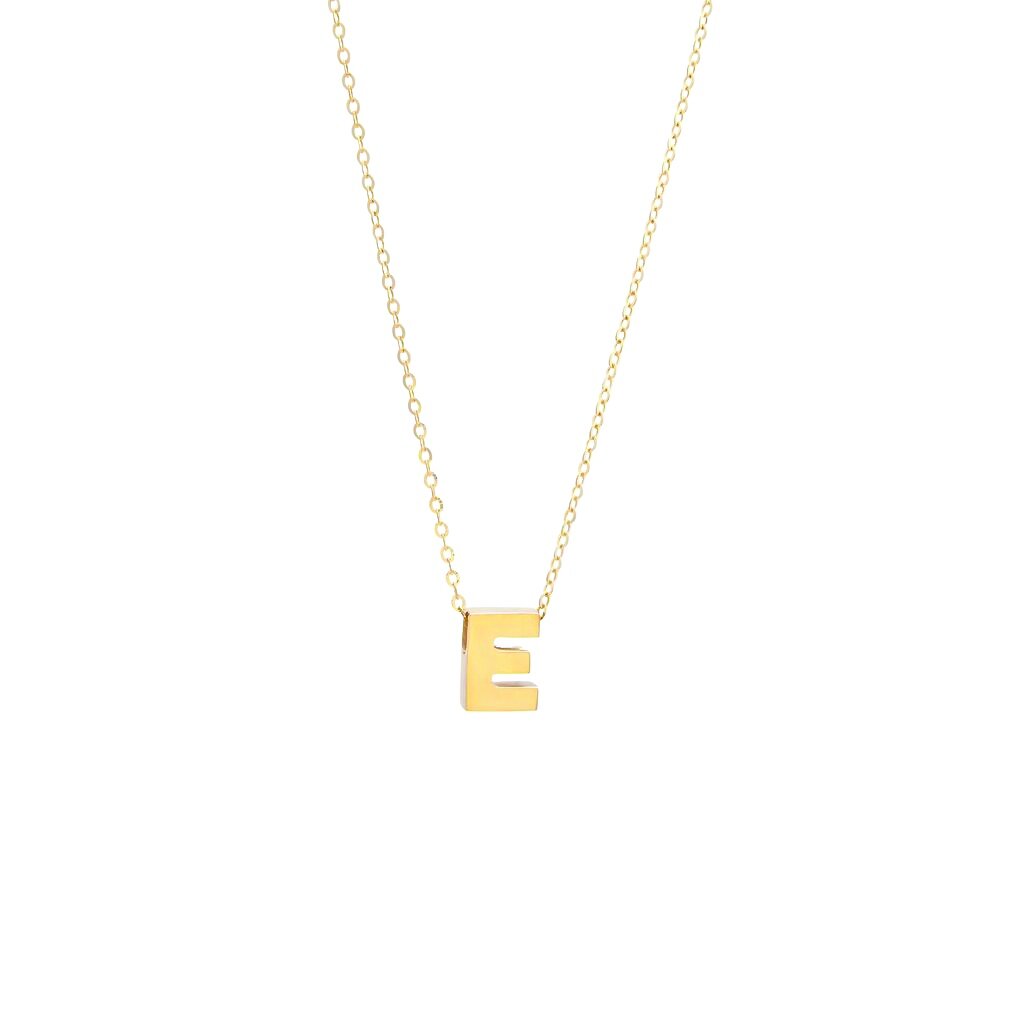 14k Gold Initial Necklace