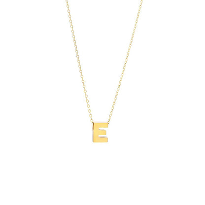 14k Gold Initial Necklace