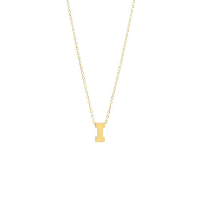 14k Gold Initial Necklace