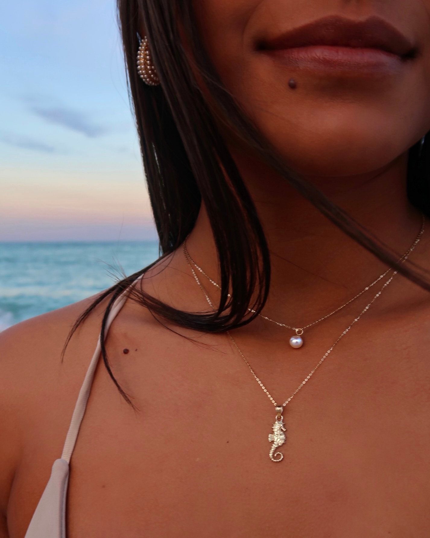 10K Gold Seahorse Charm