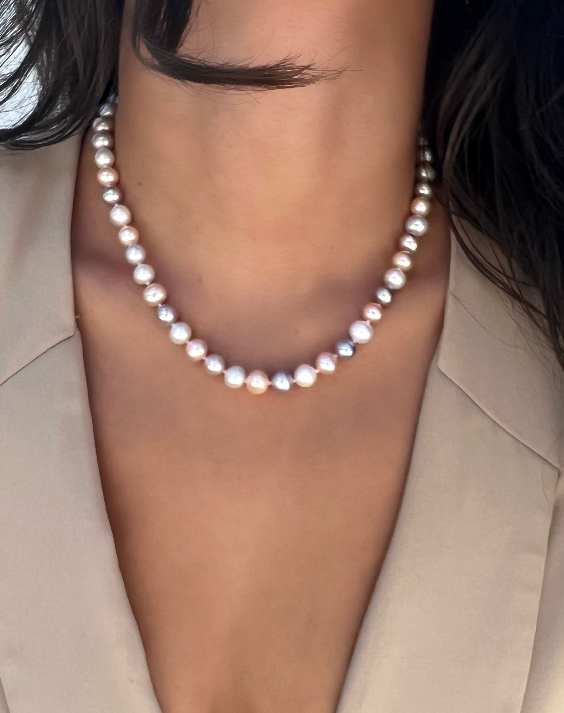 Pastel Pearl Necklace