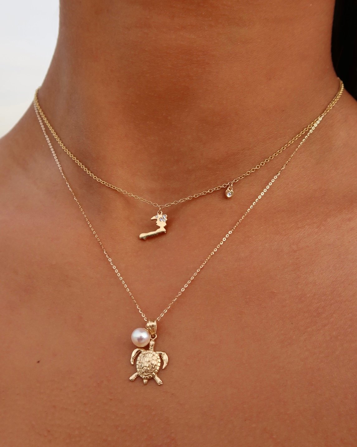 14K Gold Turtle Charm