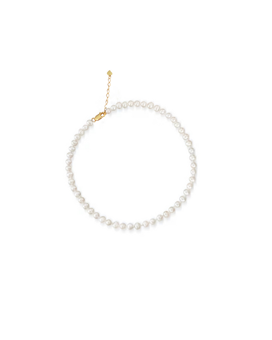 Minimalist Pearl Anklet