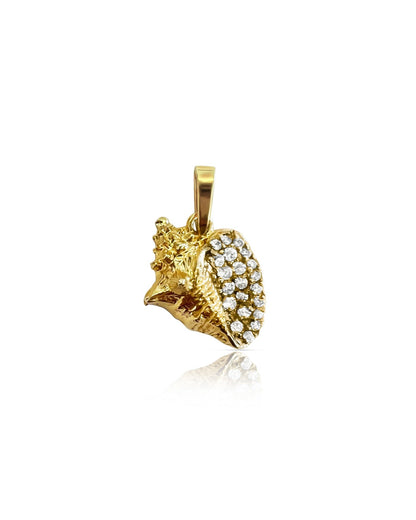 14K Gold Diamond Lambi Charm