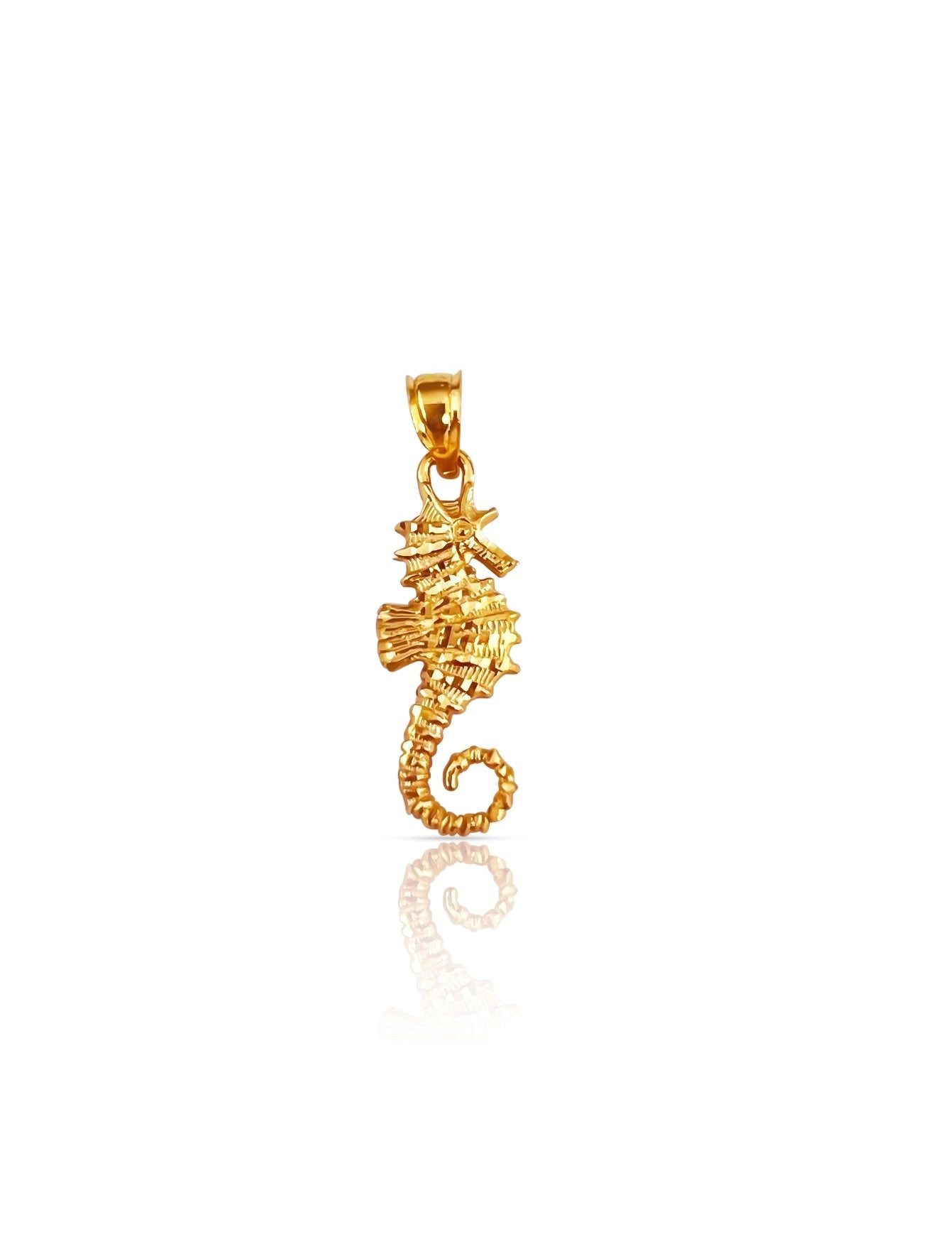 10K Gold Seahorse Charm