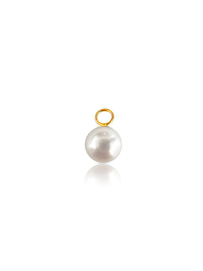 18K Gold Akoya Pearl Charm